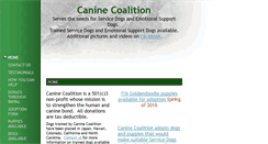 Desktop Screenshot of caninecoalition.org