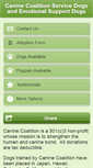 Mobile Screenshot of caninecoalition.org